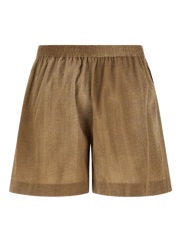 Beige Polyester Bermuda Shorts alternative