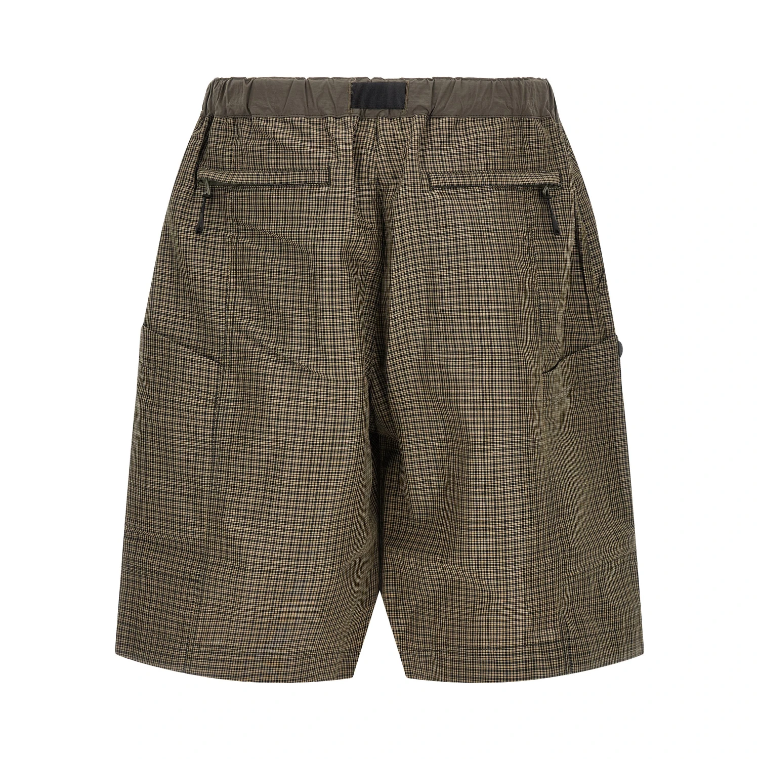 Bicolor Linen Bermuda Shorts