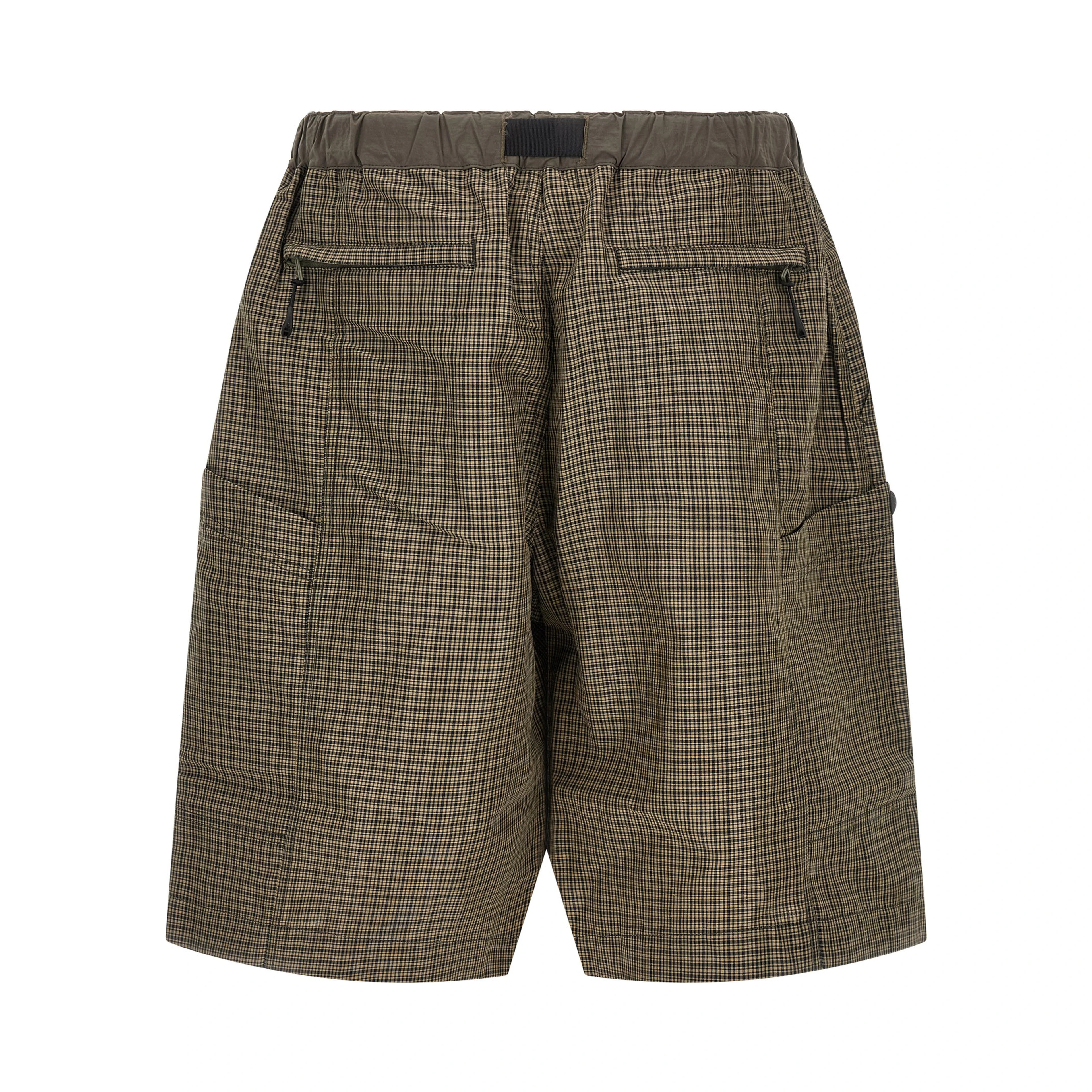 Bicolor Linen Bermuda Shorts