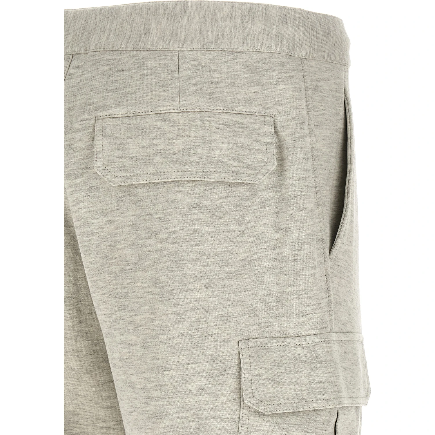 Gray Cotton Bermuda Shorts