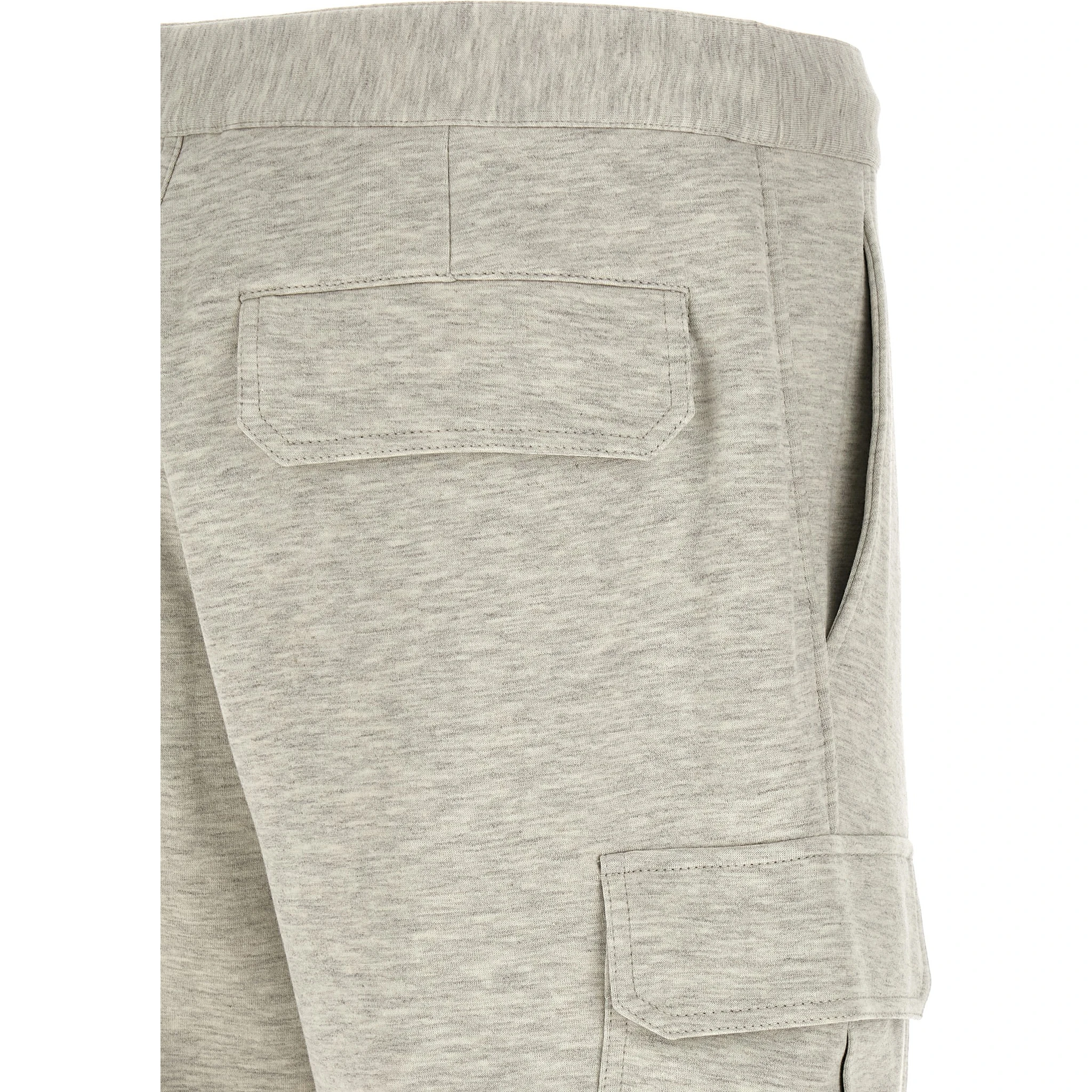 Gray Cotton Bermuda Shorts