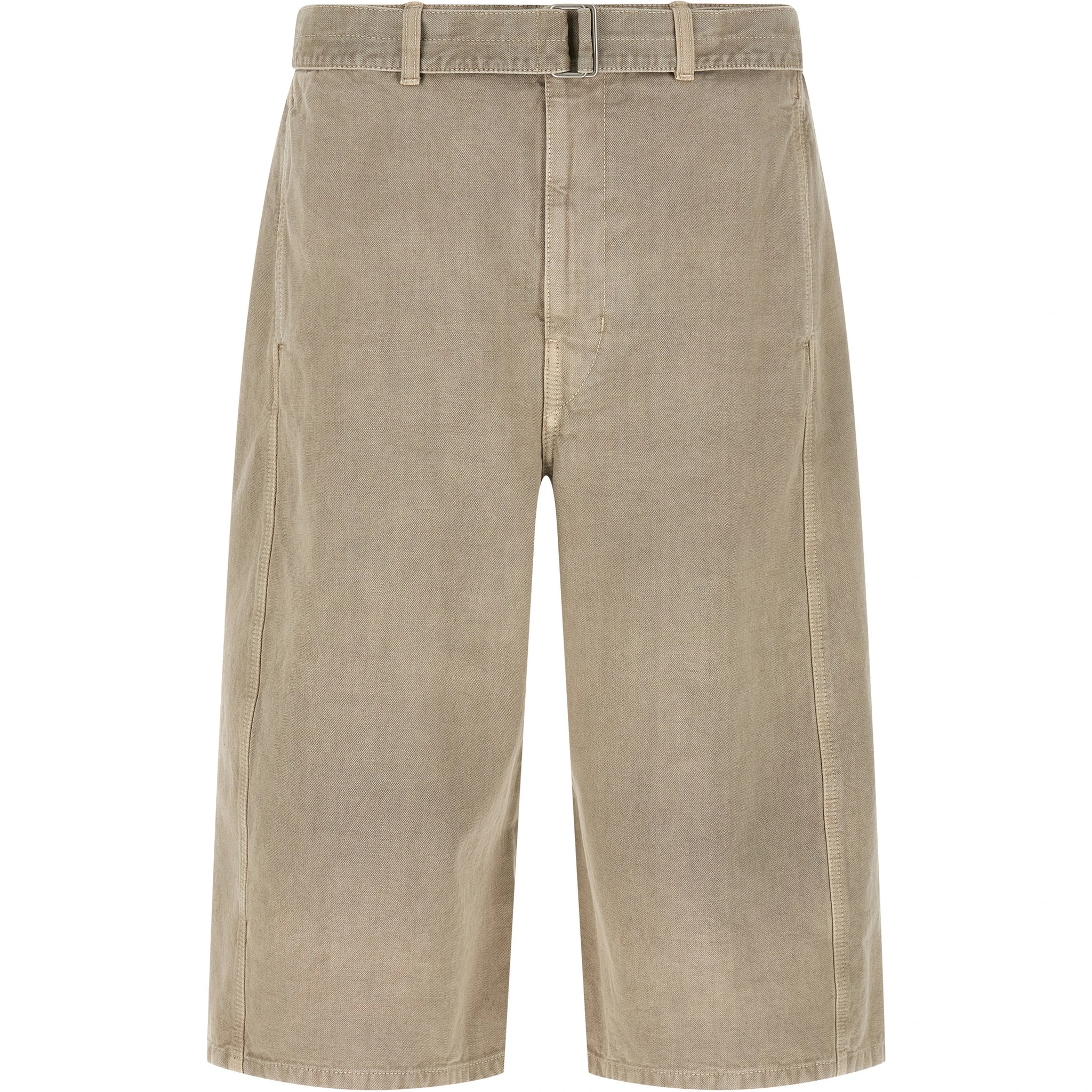 Gray Cotton Bermuda Shorts
