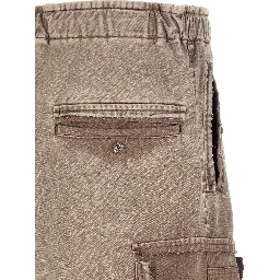 Gray Cotton Bermuda Shorts