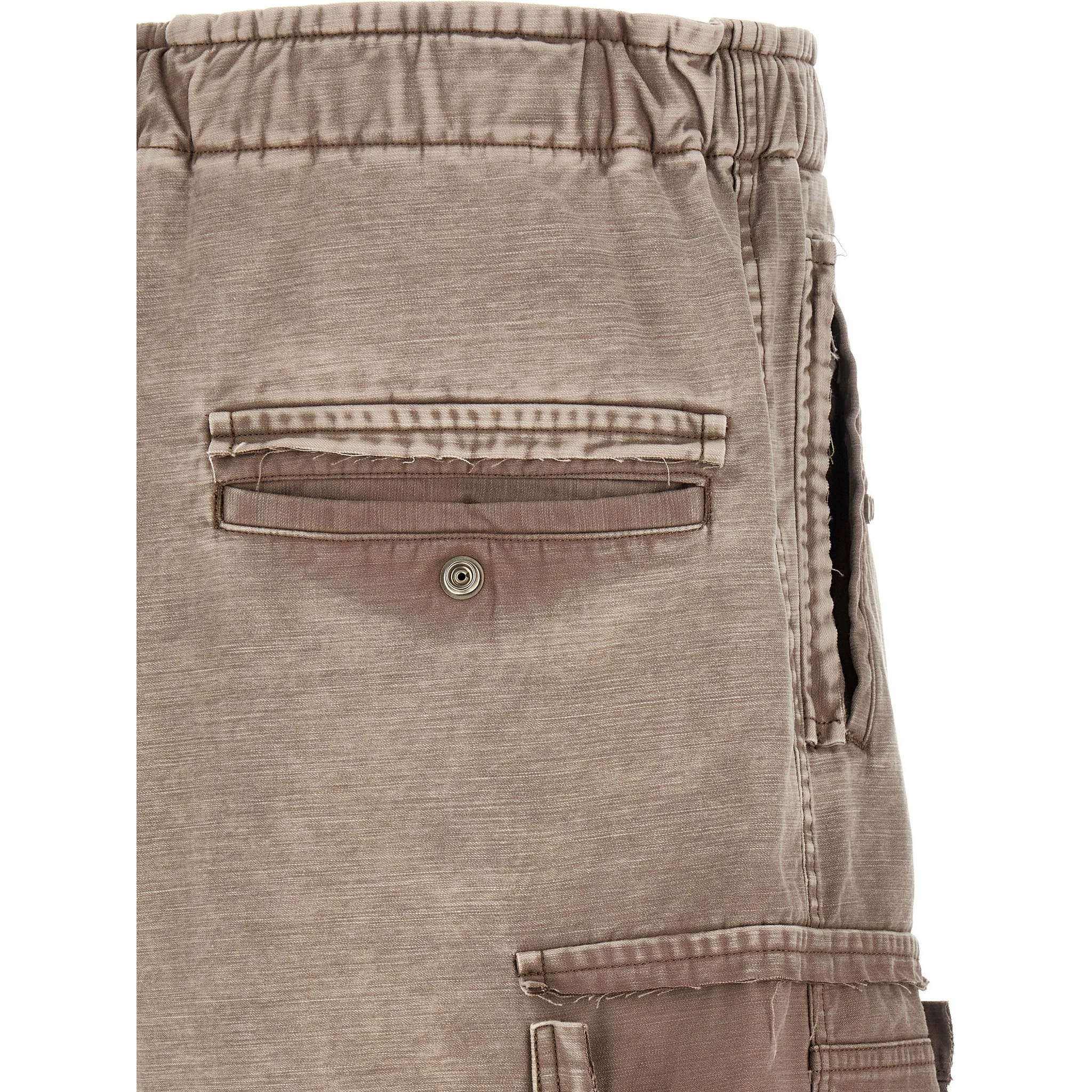 Gray Cotton Bermuda Shorts