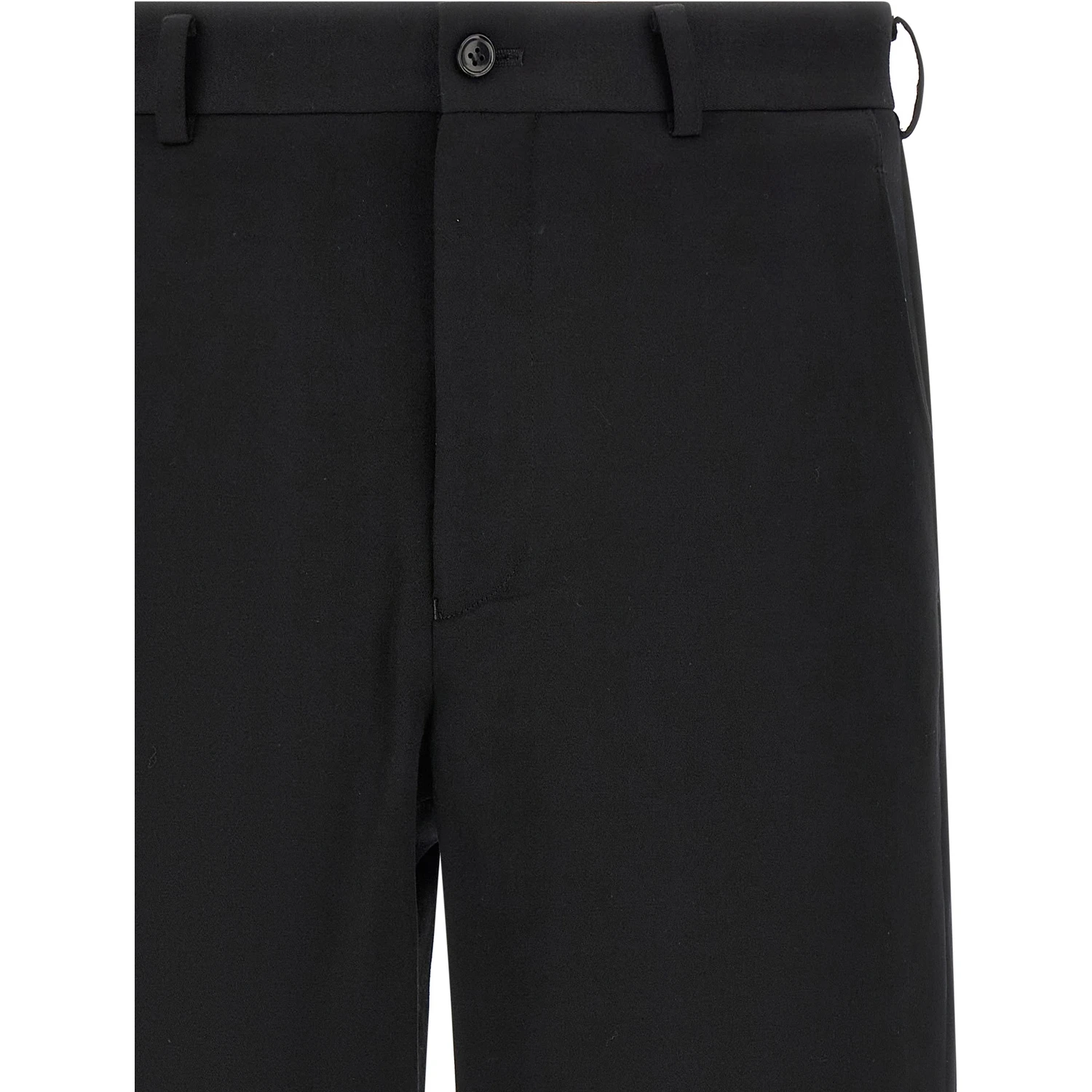 Black Wool Bermuda Shorts