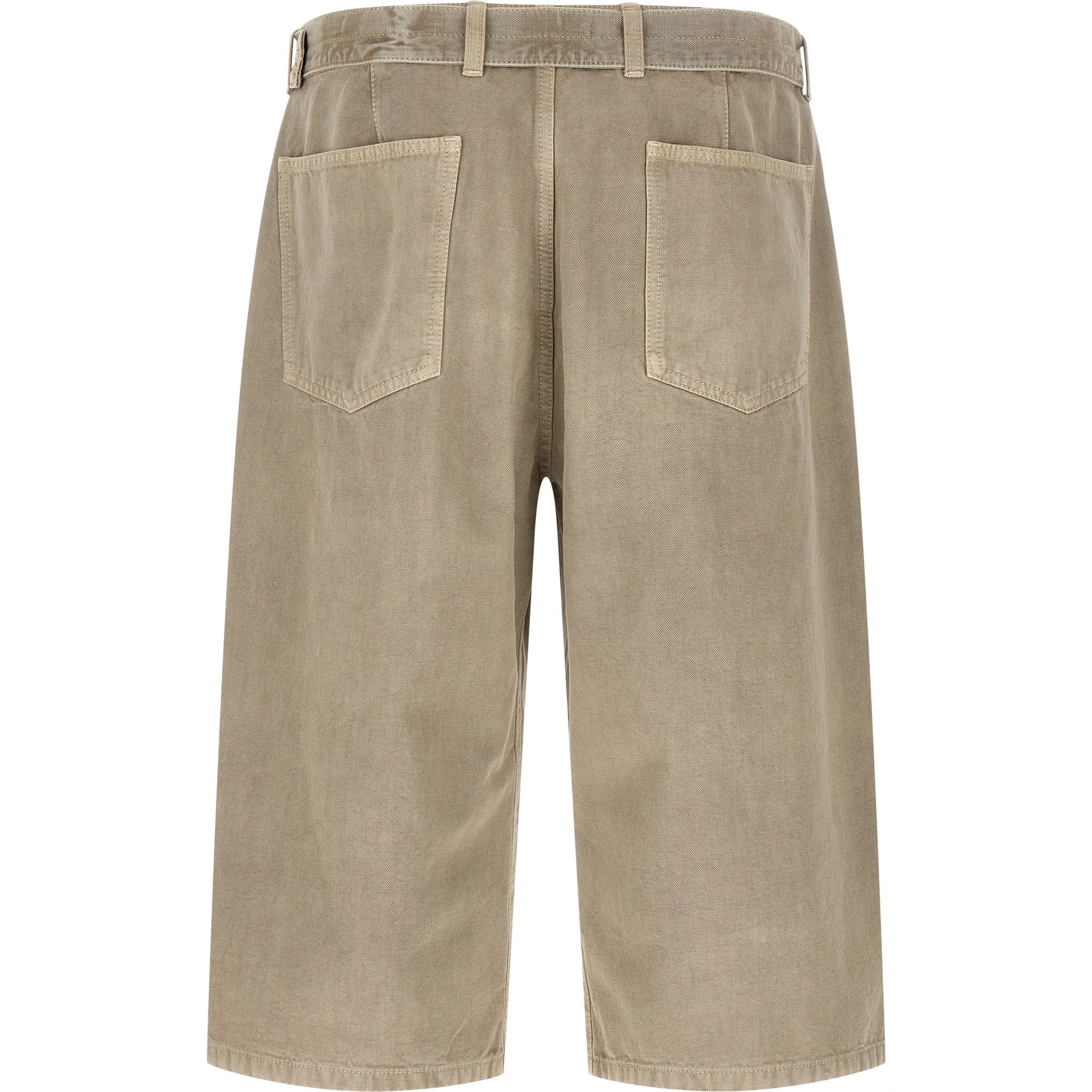 Gray Cotton Bermuda Shorts