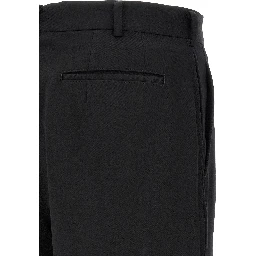 Black Wool Bermuda Shorts