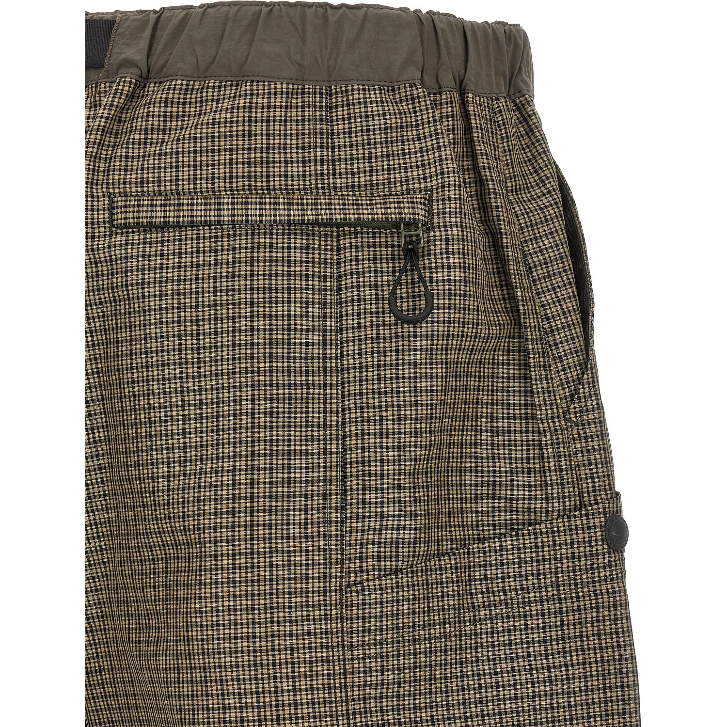 Bicolor Linen Bermuda Shorts
