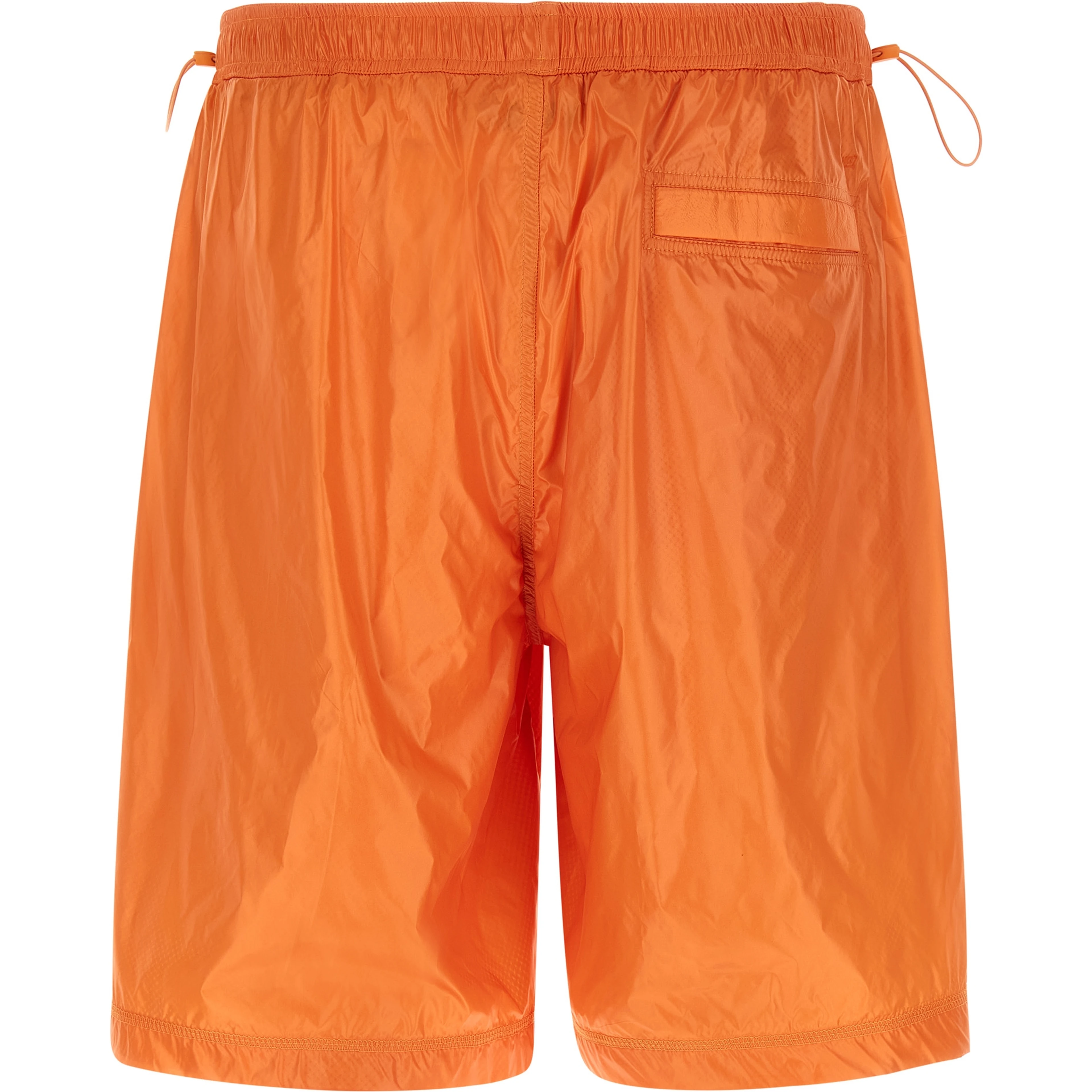 Orange Polyamide Bermuda Shorts