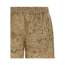 Beige Polyamide Bermuda Shorts
