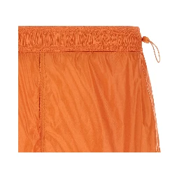Orange Polyamide Bermuda Shorts