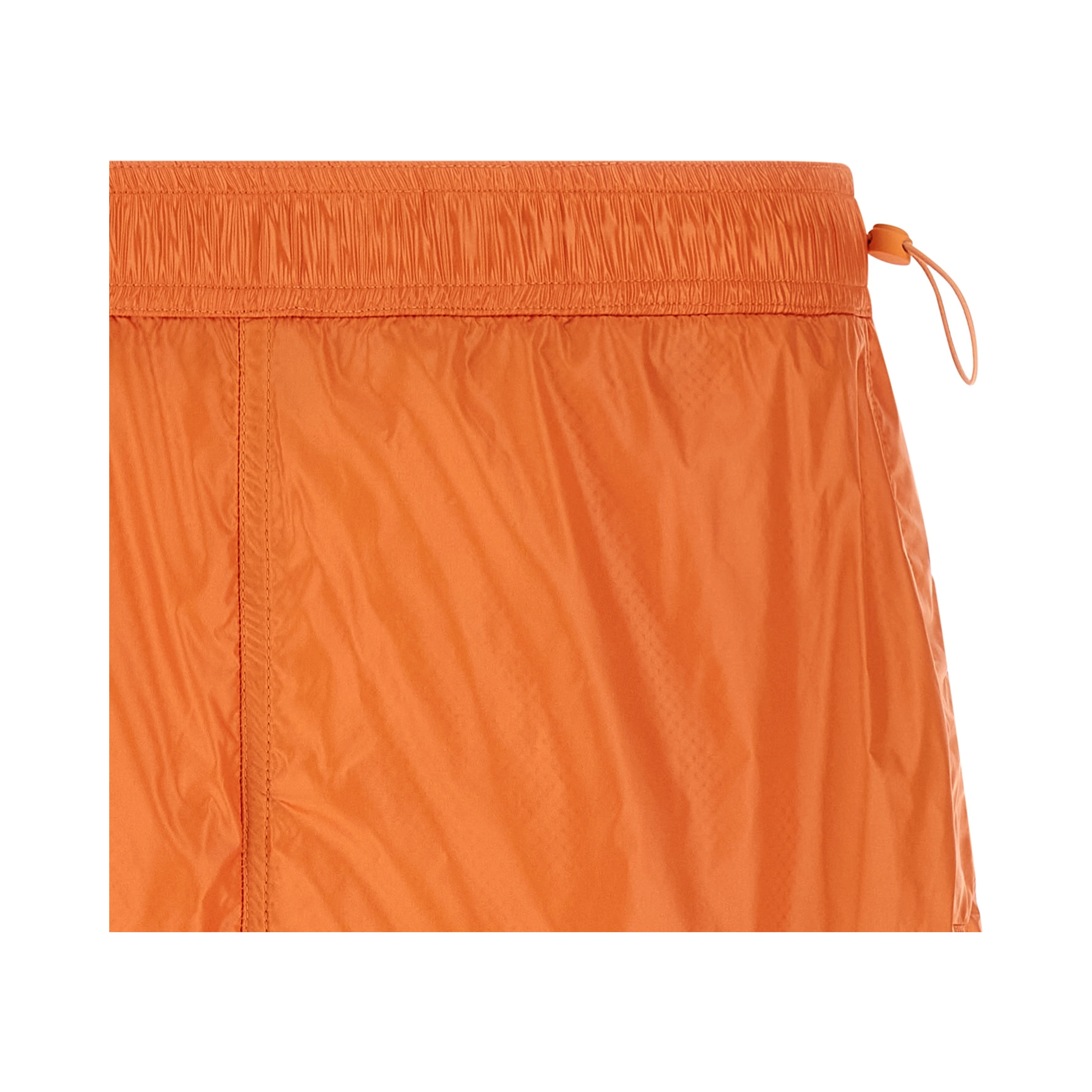 Orange Polyamide Bermuda Shorts