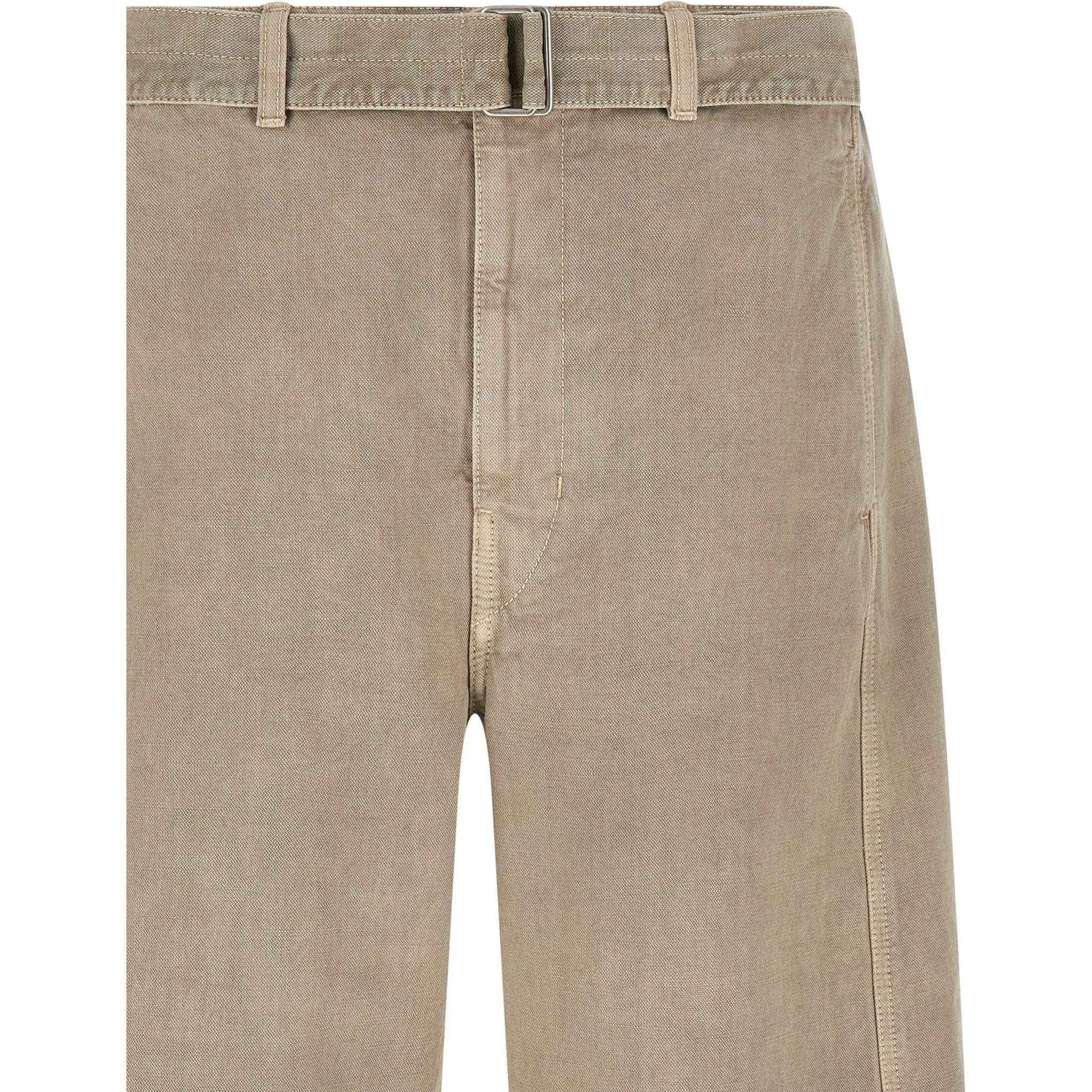 Gray Cotton Bermuda Shorts
