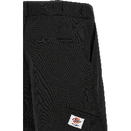 Black Polyester Bermuda Shorts