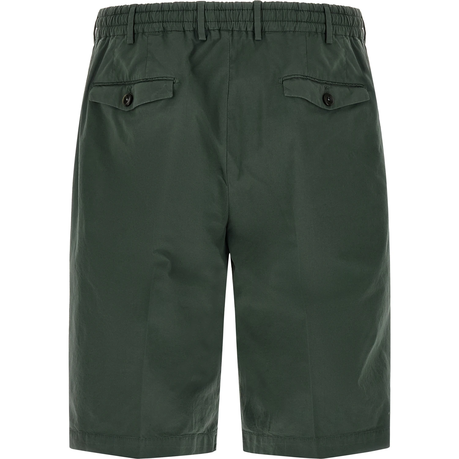 Bicolor Cotton Bermuda Shorts