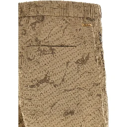 Beige Polyamide Bermuda Shorts