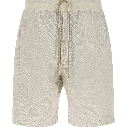 Beige Cotton Bermuda Shorts