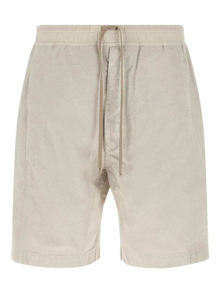 Beige Cotton Bermuda Shorts