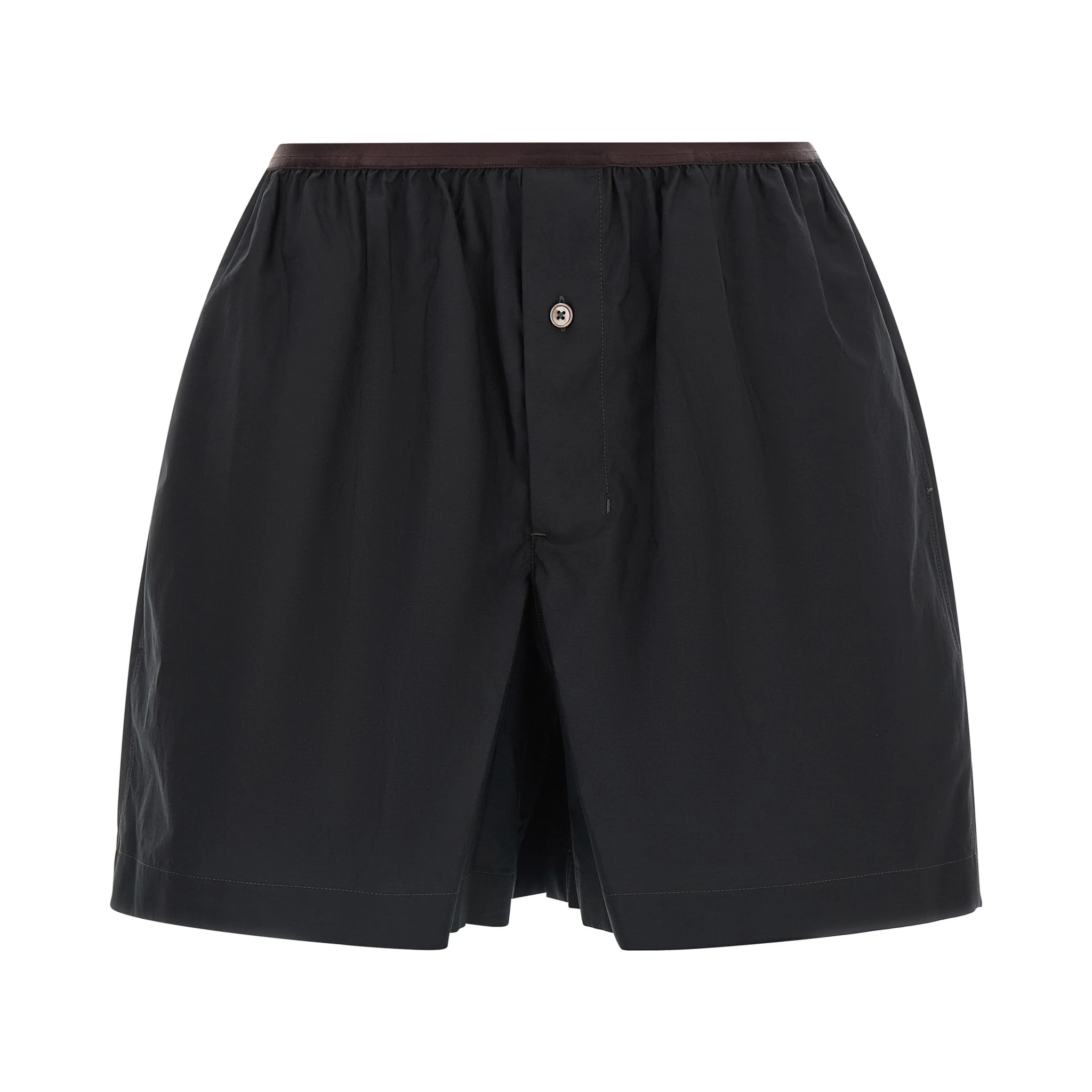 Gray Cotton Bermuda Shorts