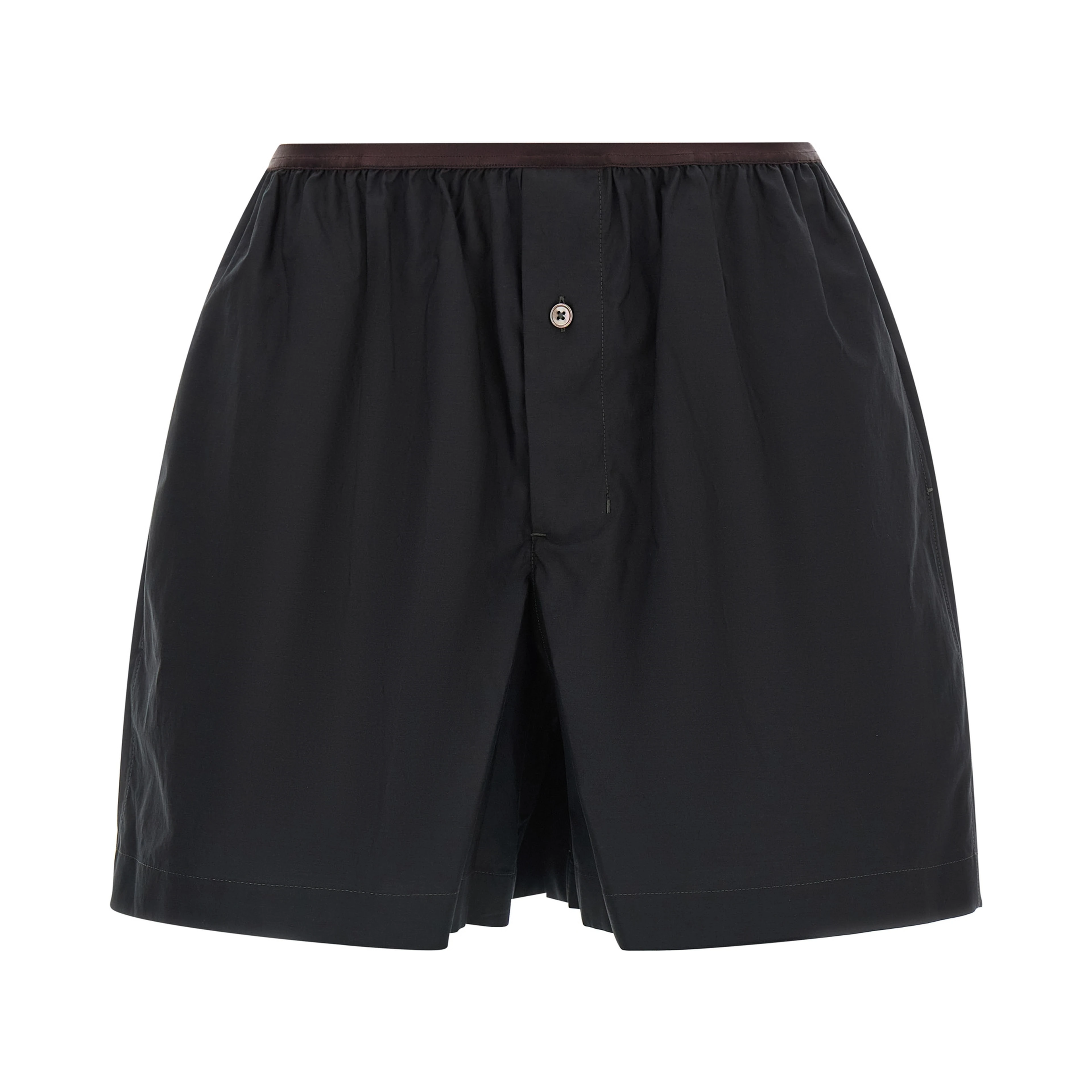 Gray Cotton Bermuda Shorts