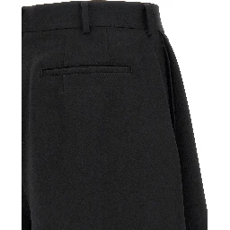 Black Wool Bermuda Shorts
