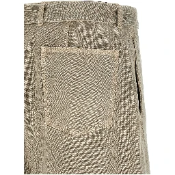 Gray Cotton Bermuda Shorts