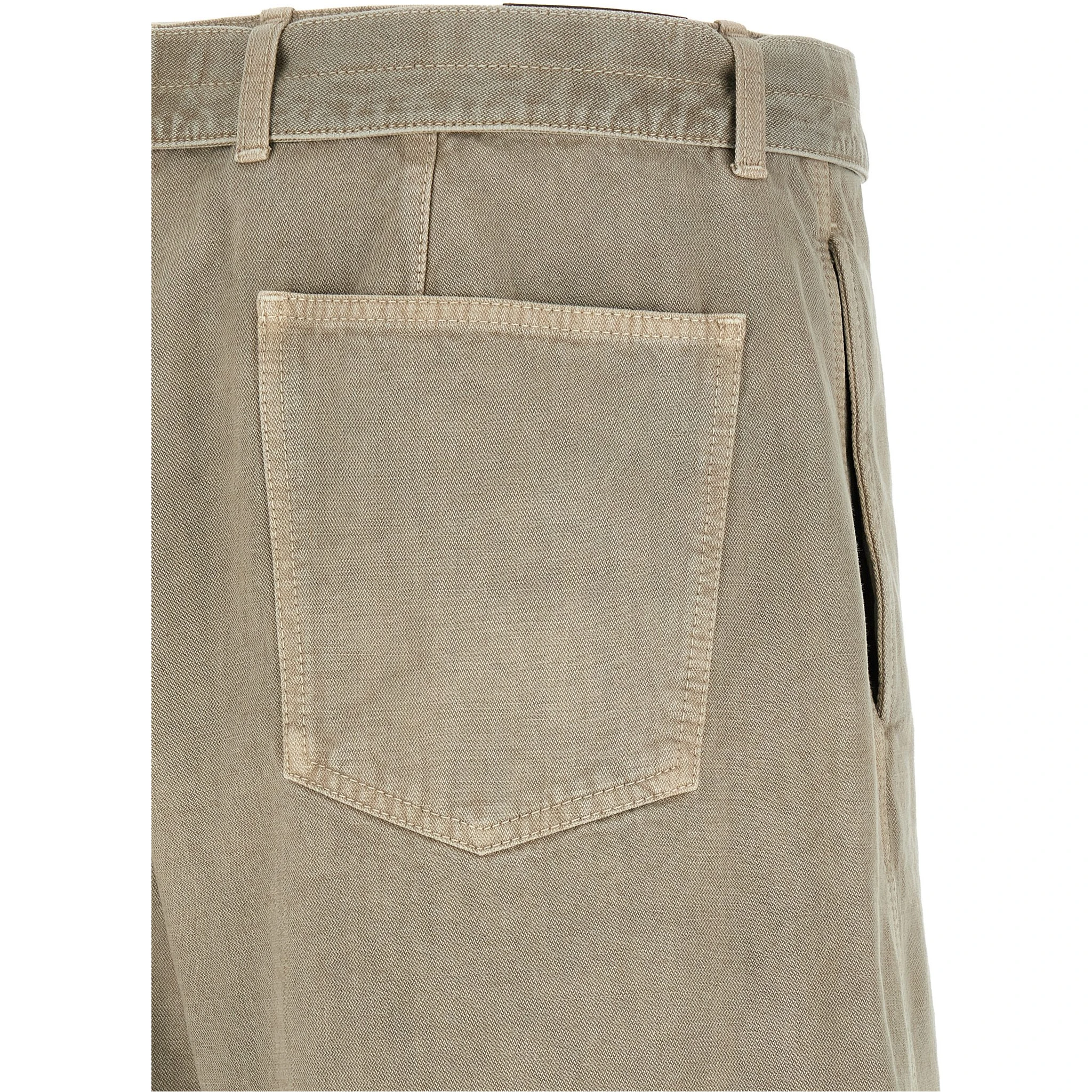 Gray Cotton Bermuda Shorts