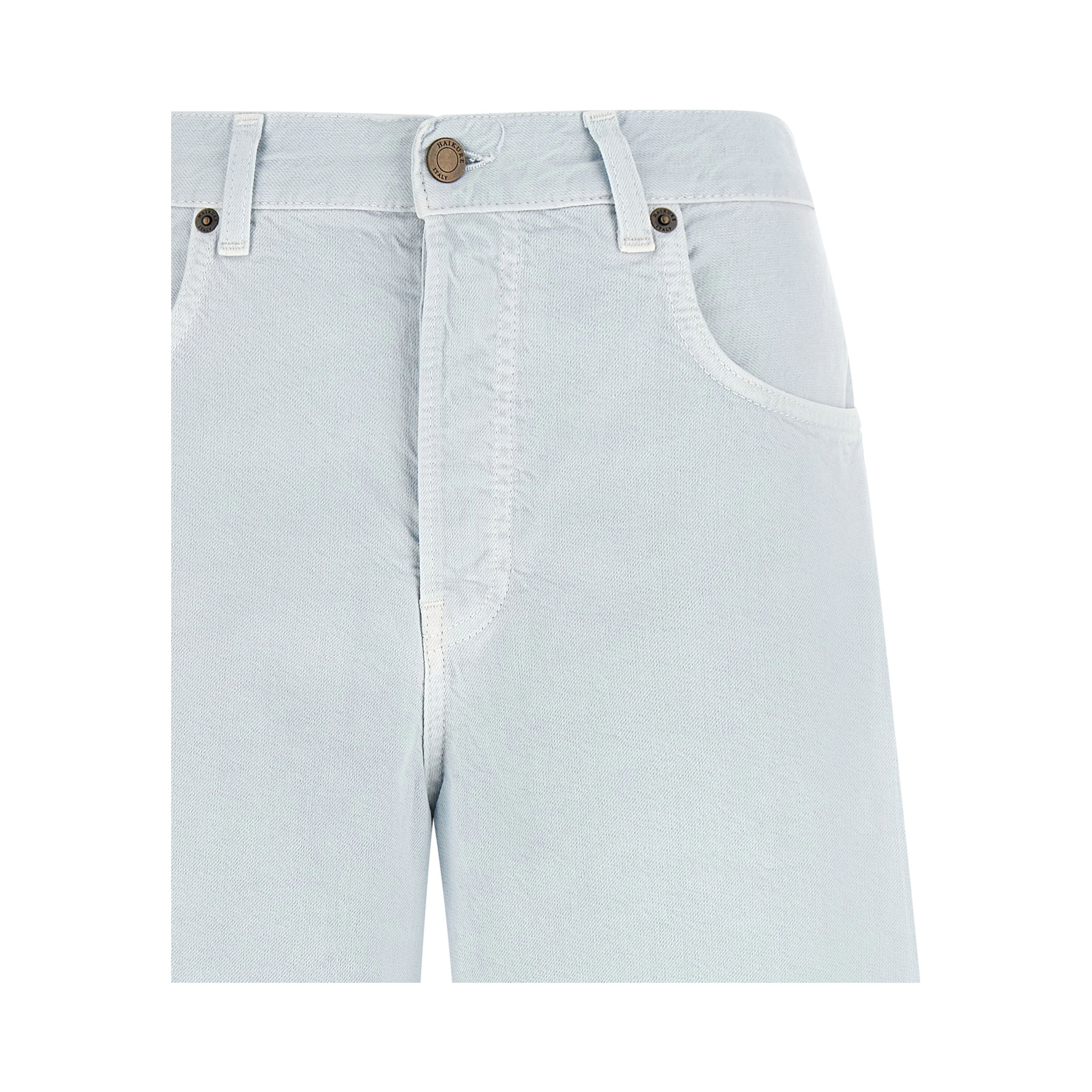 Blue Cotton Bermuda Shorts