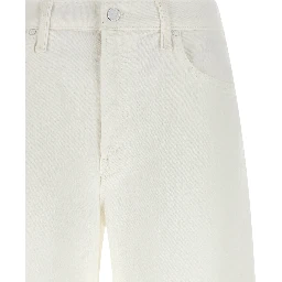 White Cotton Bermuda Shorts