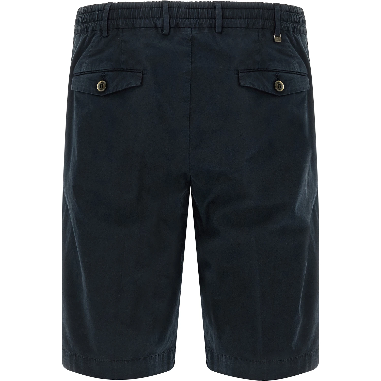 Blue Cotton Bermuda Shorts