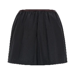 Gray Cotton Bermuda Shorts