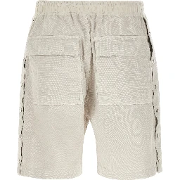 Beige Cotton Bermuda Shorts