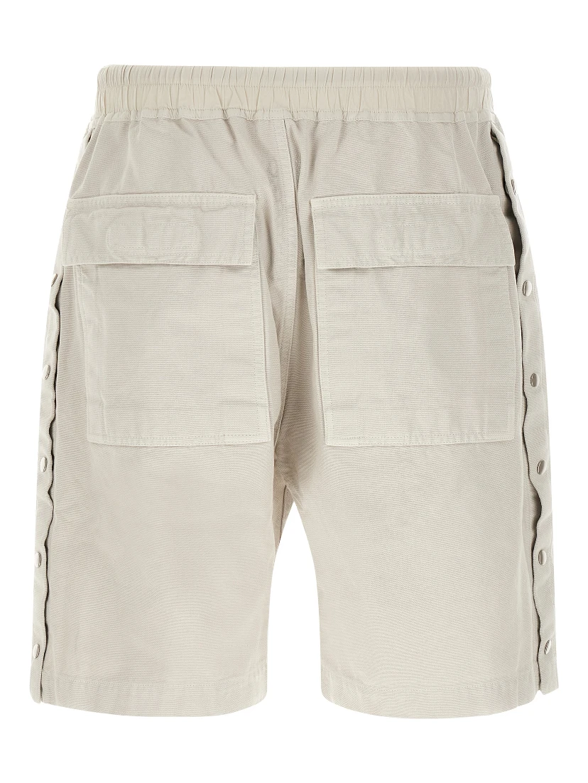 Beige Cotton Bermuda Shorts
