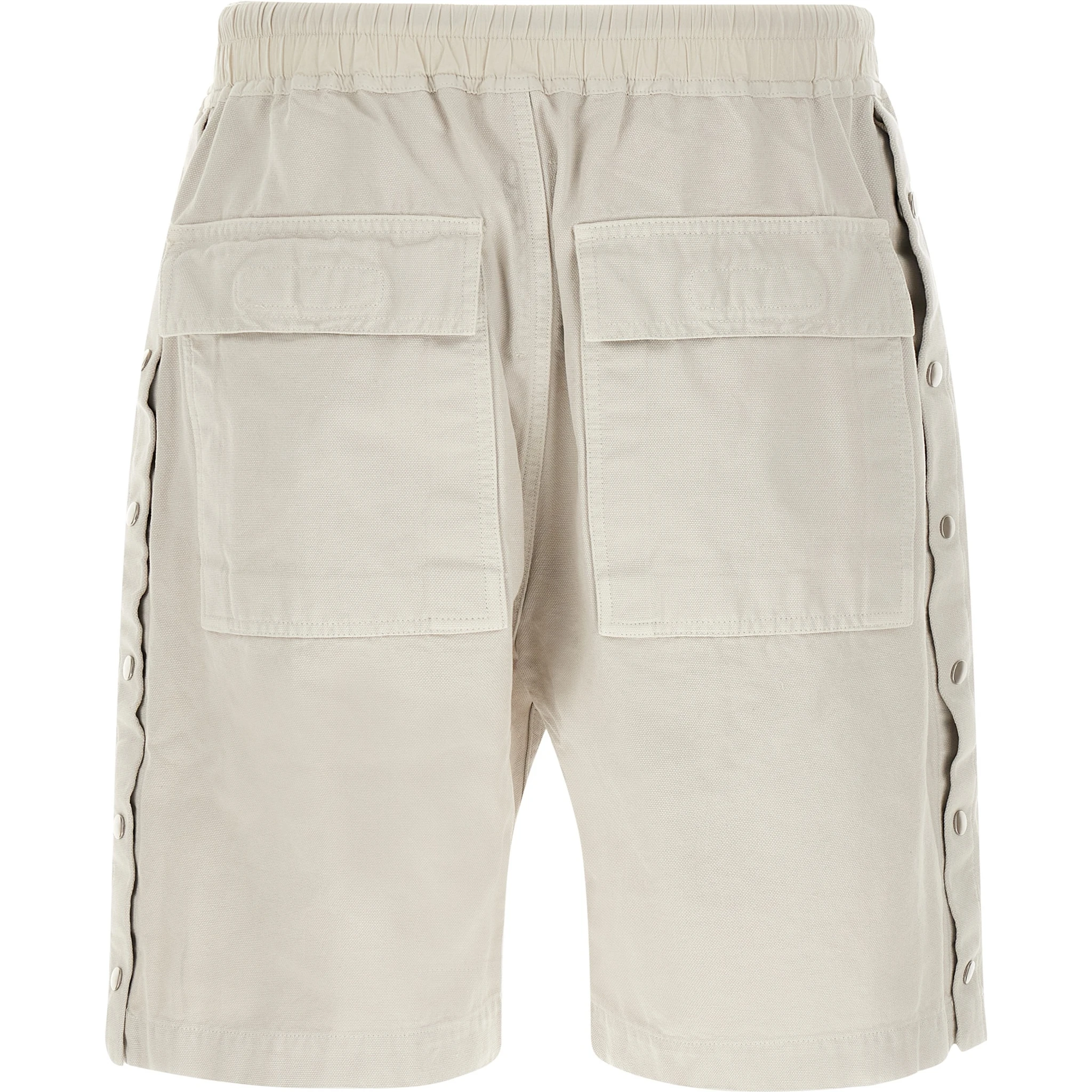 Beige Cotton Bermuda Shorts