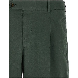 Bicolor Cotton Bermuda Shorts