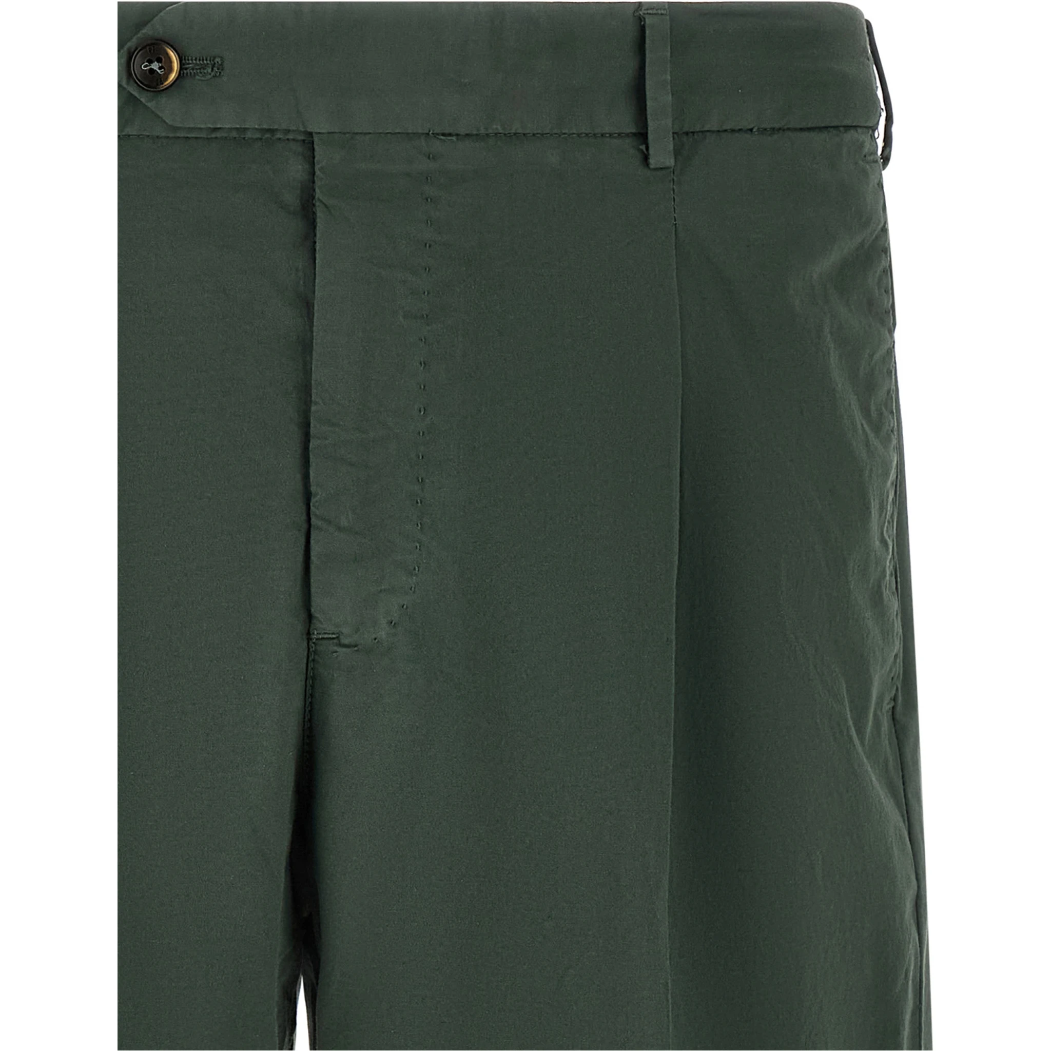 Bicolor Cotton Bermuda Shorts