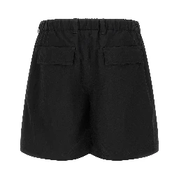 Black Polyamide Bermuda Shorts