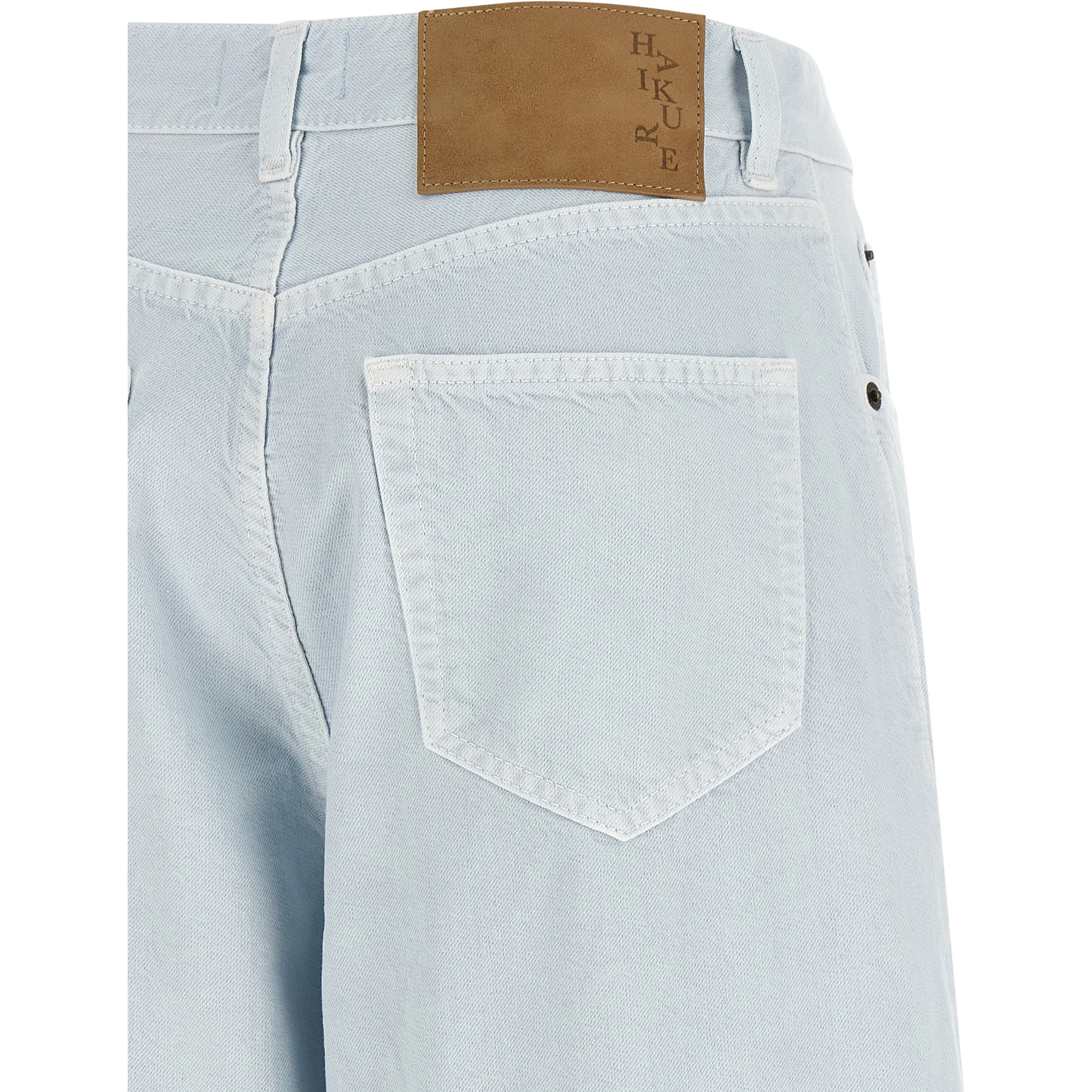 Blue Cotton Bermuda Shorts