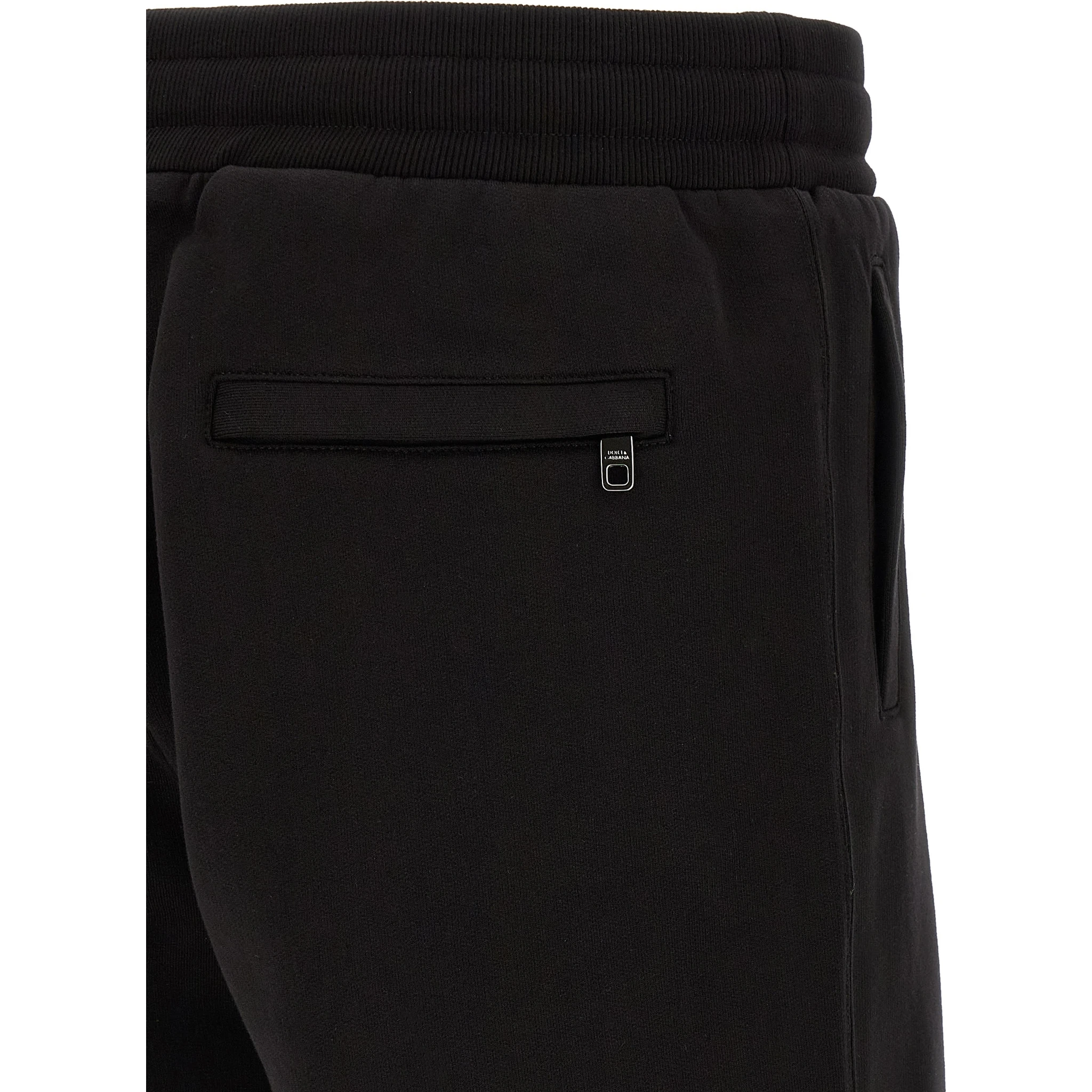 Black Cotton Bermuda Shorts