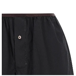 Gray Cotton Bermuda Shorts