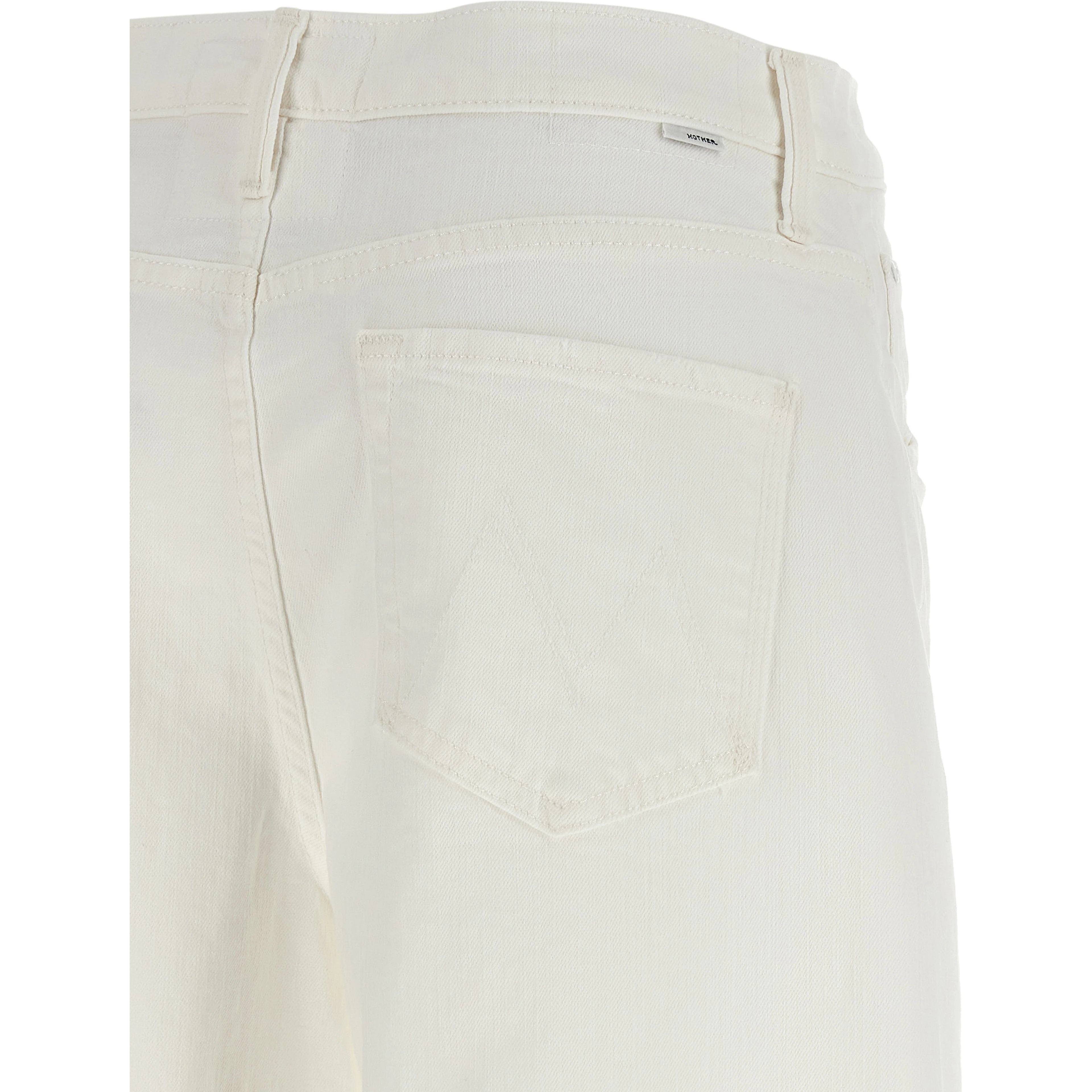 White Cotton Bermuda Shorts