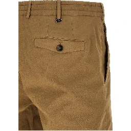 Beige Cotton Bermuda Shorts