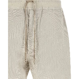 Beige Cotton Bermuda Shorts