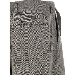 Gray Polyester Bermuda Shorts