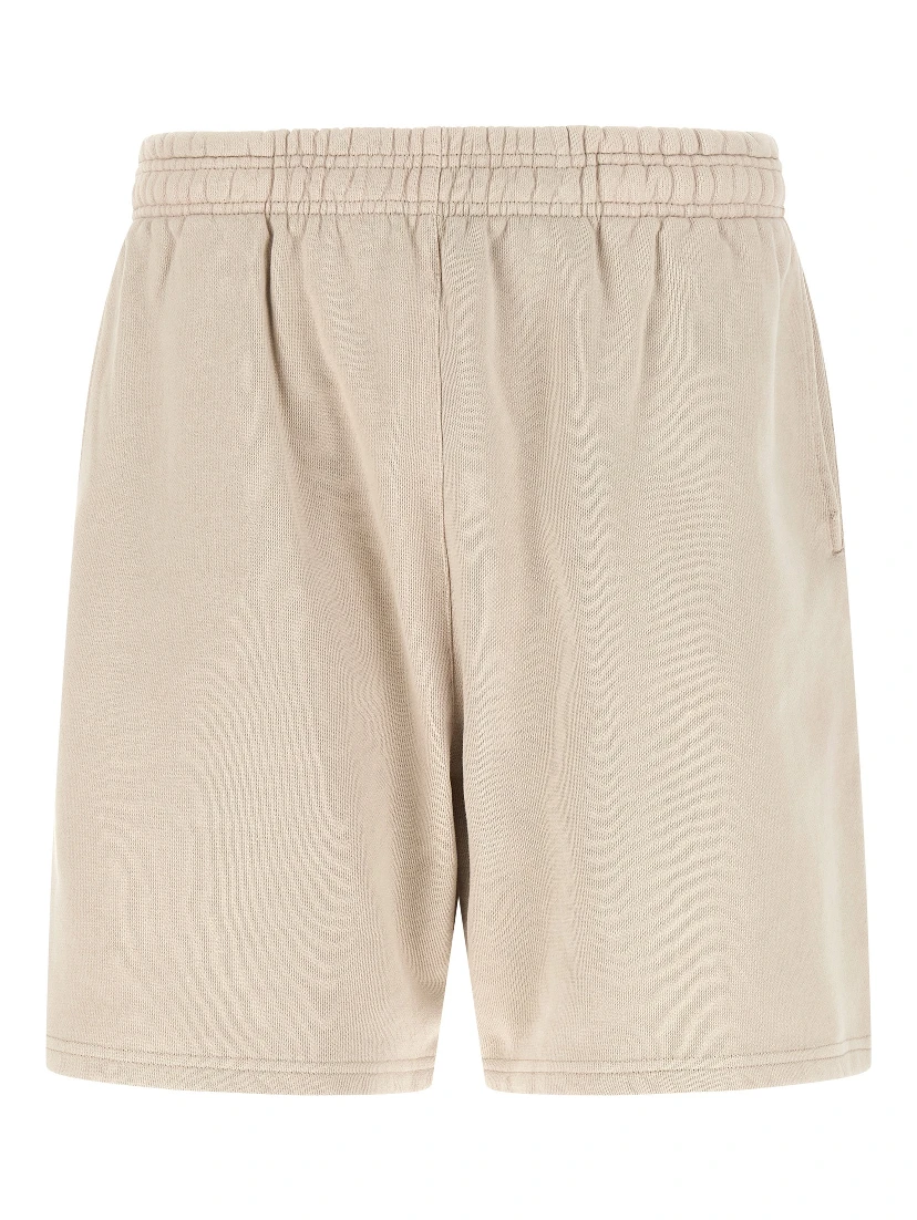 Beige Cotton Bermuda Shorts