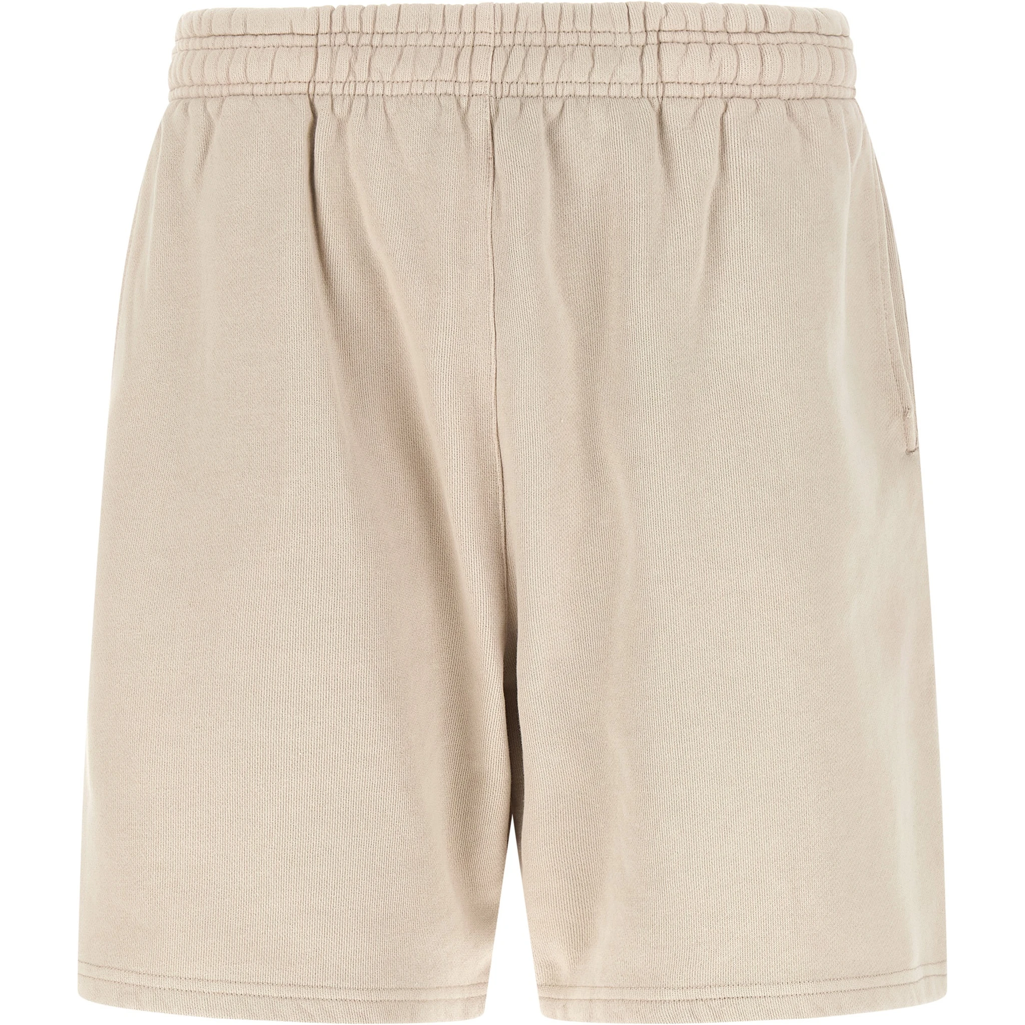 Beige Cotton Bermuda Shorts