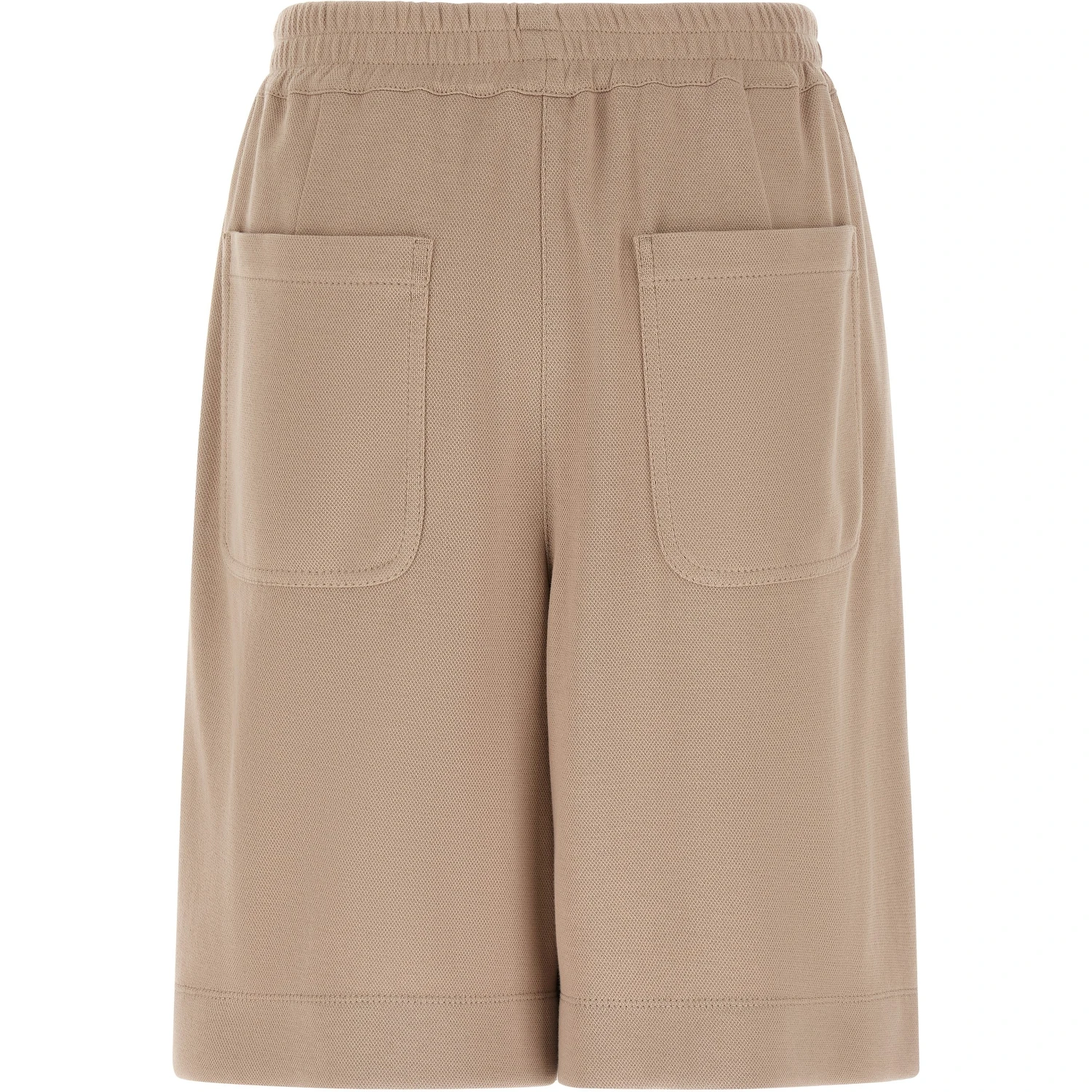 Brown Cotton Bermuda Shorts