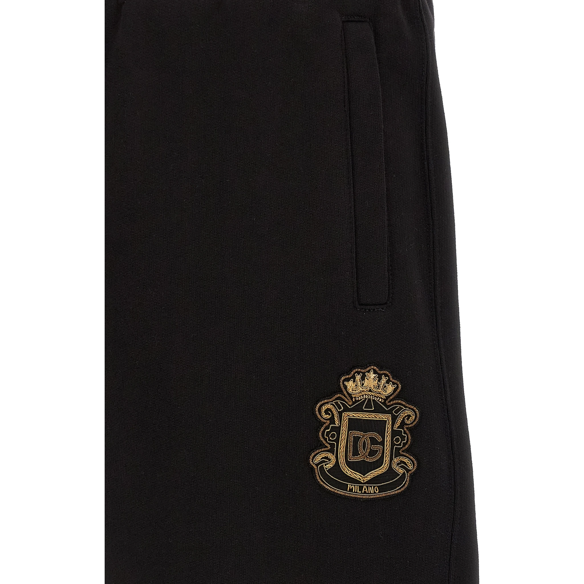 Black Cotton Bermuda Shorts