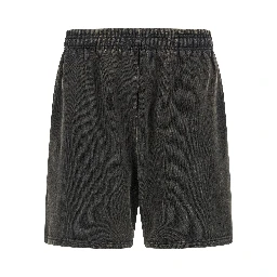 Gray Cotton Bermuda Shorts