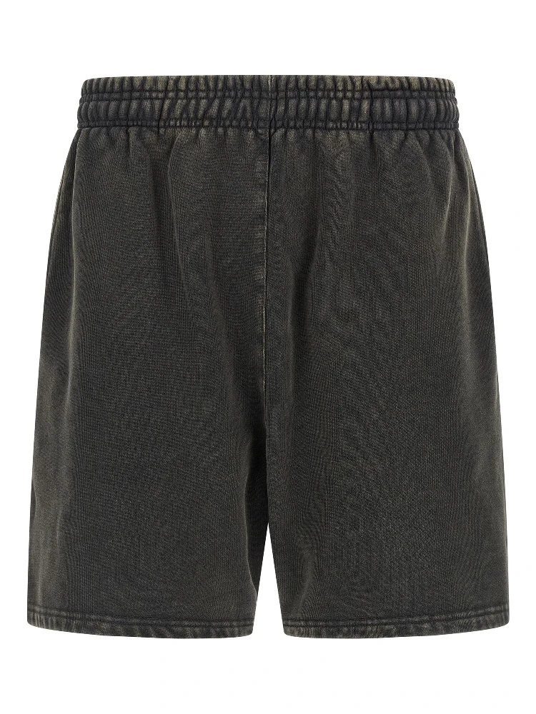 Gray Cotton Bermuda Shorts